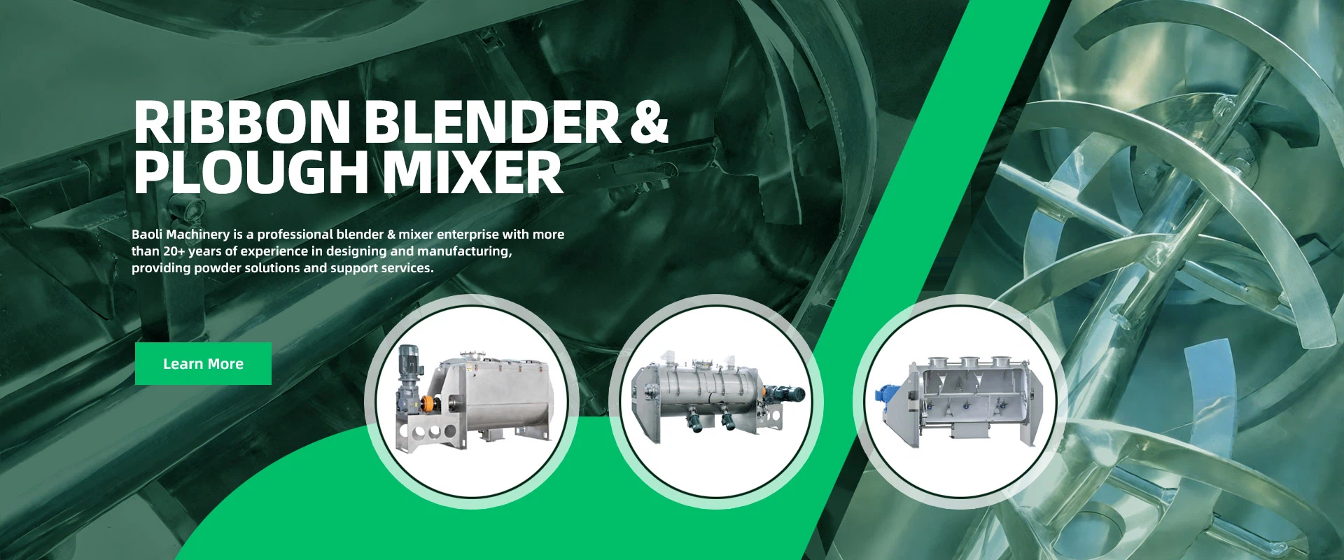 Ribbon Mixer & Plough Mixer